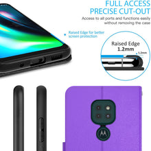Load image into Gallery viewer, Motorola Moto G9 / Moto G9 Play Wallet Case - RFID Blocking Leather Folio Phone Pouch - CarryALL Series