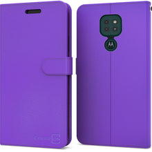 Load image into Gallery viewer, Motorola Moto G9 / Moto G9 Play Wallet Case - RFID Blocking Leather Folio Phone Pouch - CarryALL Series