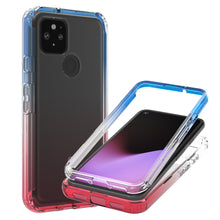 Load image into Gallery viewer, Google Pixel 4a 5G Clear Case Full Body Colorful Phone Cover - Gradient Series