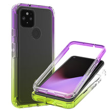 Load image into Gallery viewer, Google Pixel 5 Clear Case Full Body Colorful Phone Cover - Gradient Series