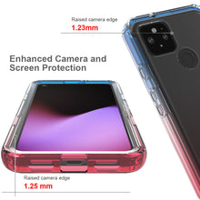 Load image into Gallery viewer, Google Pixel 5 Clear Case Full Body Colorful Phone Cover - Gradient Series