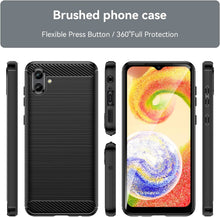Load image into Gallery viewer, Samsung Galaxy A04 Case Slim TPU Phone Cover w/ Carbon Fiber