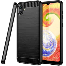 Load image into Gallery viewer, Samsung Galaxy A04 Case Slim TPU Phone Cover w/ Carbon Fiber