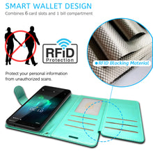 Load image into Gallery viewer, Nokia C2 (5.7") Wallet Case - RFID Blocking Leather Folio Phone Pouch - CarryALL Series