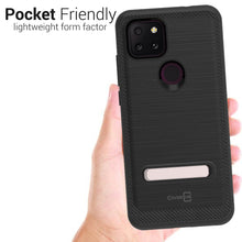 Load image into Gallery viewer, TCL T-Mobile Revvl 5G Case - Metal Kickstand Hybrid Phone Cover - SleekStand Series