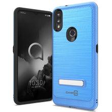 Load image into Gallery viewer, Alcatel 3V 2019 Case - Metal Kickstand Hybrid Phone Cover - SleekStand Series