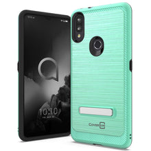 Load image into Gallery viewer, Alcatel 3V 2019 Case - Metal Kickstand Hybrid Phone Cover - SleekStand Series