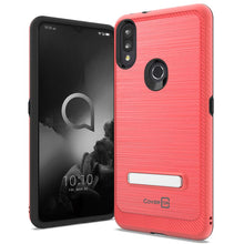 Load image into Gallery viewer, Alcatel 3V 2019 Case - Metal Kickstand Hybrid Phone Cover - SleekStand Series