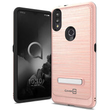 Load image into Gallery viewer, Alcatel 3V 2019 Case - Metal Kickstand Hybrid Phone Cover - SleekStand Series