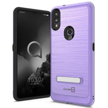 Load image into Gallery viewer, Alcatel 3V 2019 Case - Metal Kickstand Hybrid Phone Cover - SleekStand Series