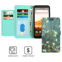 Load image into Gallery viewer, Alcatel Apprise / Glimpse / Volta Wallet Case - RFID Blocking Leather Folio Phone Pouch - CarryALL Series