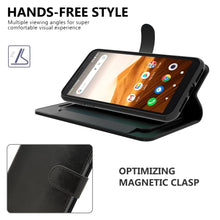 Load image into Gallery viewer, Alcatel Apprise / Glimpse / Volta Wallet Case - RFID Blocking Leather Folio Phone Pouch - CarryALL Series