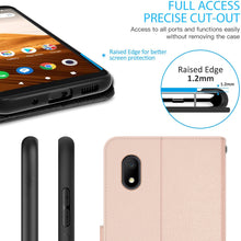 Load image into Gallery viewer, Alcatel Apprise / Glimpse / Volta Wallet Case - RFID Blocking Leather Folio Phone Pouch - CarryALL Series