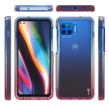 Load image into Gallery viewer, Motorola Moto G 5G Plus / Moto One 5G Clear Case Full Body Colorful Phone Cover - Gradient Series