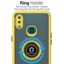 Load image into Gallery viewer, Samsung Galaxy A10s Case - Clear Tinted Metal Ring Phone Cover - Dynamic Series