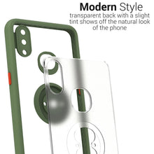 Load image into Gallery viewer, Samsung Galaxy A10s Case - Clear Tinted Metal Ring Phone Cover - Dynamic Series