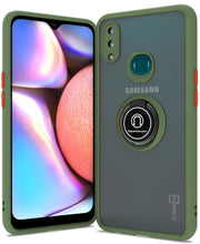 Load image into Gallery viewer, Samsung Galaxy A10s Case - Clear Tinted Metal Ring Phone Cover - Dynamic Series