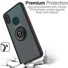 Load image into Gallery viewer, Samsung Galaxy A10s Case - Clear Tinted Metal Ring Phone Cover - Dynamic Series