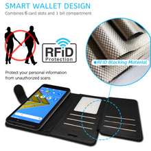 Load image into Gallery viewer, Cricket Icon 2 Wallet Case - RFID Blocking Leather Folio Phone Pouch - CarryALL Series