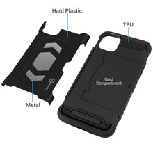 Load image into Gallery viewer, iPhone 11 Pro Card Case with Metal Plate - Metal Series