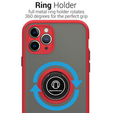 Load image into Gallery viewer, iPhone 11 Pro Case - Clear Tinted Metal Ring Phone Cover - Dynamic Series