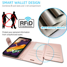 Load image into Gallery viewer, LG K22 / K22+ Plus / K32 Wallet Case - RFID Blocking Leather Folio Phone Pouch - CarryALL Series