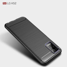Load image into Gallery viewer, LG K52 / K62 / Q52 Slim Soft Flexible Carbon Fiber Brush Metal Style TPU Case