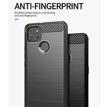 Load image into Gallery viewer, Motorola Moto G9 Power Slim Soft Flexible Carbon Fiber Brush Metal Style TPU Case