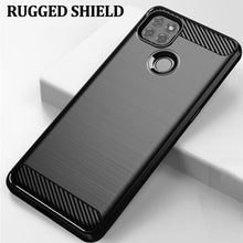 Load image into Gallery viewer, Motorola Moto G9 Power Slim Soft Flexible Carbon Fiber Brush Metal Style TPU Case