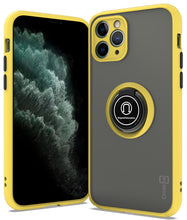 Load image into Gallery viewer, iPhone 11 Pro Case - Clear Tinted Metal Ring Phone Cover - Dynamic Series