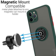 Load image into Gallery viewer, iPhone 11 Pro Max Case - Clear Tinted Metal Ring Phone Cover - Dynamic Series