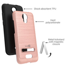 Load image into Gallery viewer, Cricket Icon 2 Case - Metal Kickstand Hybrid Phone Cover - SleekStand Series