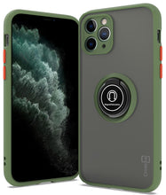 Load image into Gallery viewer, iPhone 11 Pro Max Case - Clear Tinted Metal Ring Phone Cover - Dynamic Series