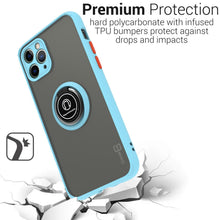 Load image into Gallery viewer, iPhone 11 Pro Max Case - Clear Tinted Metal Ring Phone Cover - Dynamic Series