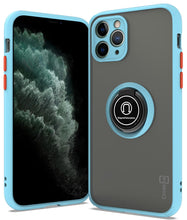 Load image into Gallery viewer, iPhone 11 Pro Max Case - Clear Tinted Metal Ring Phone Cover - Dynamic Series