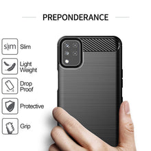 Load image into Gallery viewer, LG K42 Slim Soft Flexible Carbon Fiber Brush Metal Style TPU Case