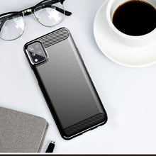 Load image into Gallery viewer, LG K42 Slim Soft Flexible Carbon Fiber Brush Metal Style TPU Case