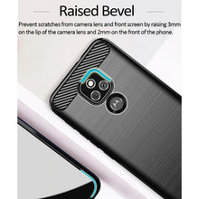 Load image into Gallery viewer, Motorola Moto E7 Slim Soft Flexible Carbon Fiber Brush Metal Style TPU Case