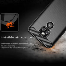Load image into Gallery viewer, Motorola Moto E7 Slim Soft Flexible Carbon Fiber Brush Metal Style TPU Case