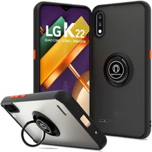 Load image into Gallery viewer, LG K22 / K22+ Plus / K32 Case - Clear Tinted Metal Ring Phone Cover - Dynamic Series