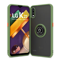 Load image into Gallery viewer, LG K22 / K22+ Plus / K32 Case - Clear Tinted Metal Ring Phone Cover - Dynamic Series