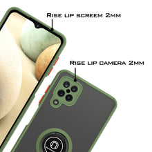 Load image into Gallery viewer, Samsung Galaxy A12 Case - Clear Tinted Metal Ring Phone Cover - Dynamic Series