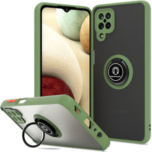 Load image into Gallery viewer, Samsung Galaxy A12 Case - Clear Tinted Metal Ring Phone Cover - Dynamic Series