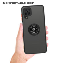 Load image into Gallery viewer, Samsung Galaxy A12 Case - Clear Tinted Metal Ring Phone Cover - Dynamic Series