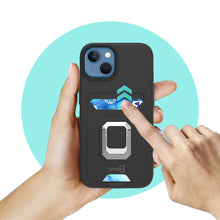 Load image into Gallery viewer, Apple iPhone 14 Credit Card Holder Phone Case w/ Ring