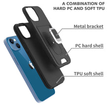 Load image into Gallery viewer, Apple iPhone 14 Credit Card Holder Phone Case w/ Ring