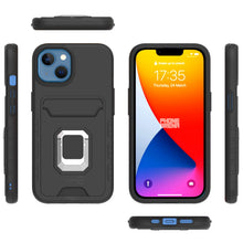 Load image into Gallery viewer, Apple iPhone 14 Plus Credit Card Holder Phone Case w/ Ring