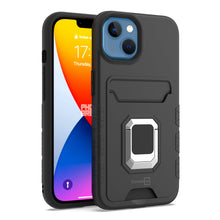 Load image into Gallery viewer, Apple iPhone 14 Plus Credit Card Holder Phone Case w/ Ring