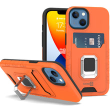 Load image into Gallery viewer, Apple iPhone 14 Plus Credit Card Holder Phone Case w/ Ring