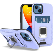Load image into Gallery viewer, Apple iPhone 14 Plus Credit Card Holder Phone Case w/ Ring